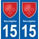 15 Neuvéglise wappen der stadt aufkleber typenschild aufkleber