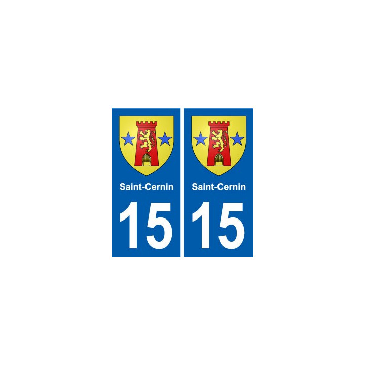 15 Ydes blason ville autocollant plaque sticker