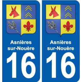 16 Ruffec blason ville autocollant plaque sticker