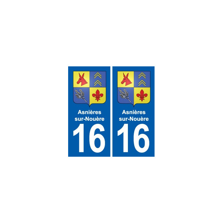 16 Ruffec blason ville autocollant plaque sticker