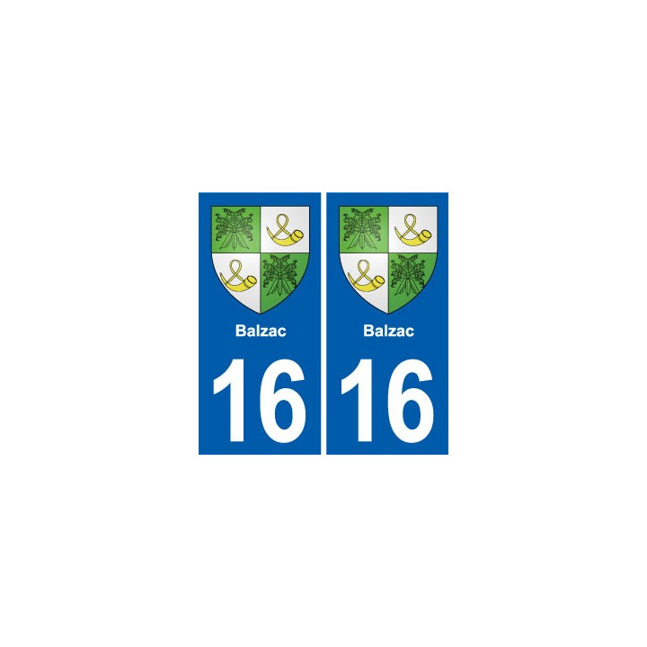 16 Ruffec blason ville autocollant plaque sticker