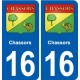16 Ruffec blason ville autocollant plaque sticker