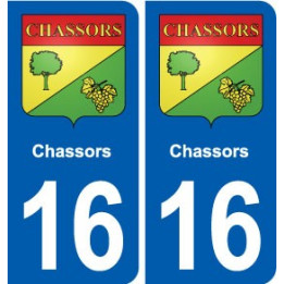 16 Ruffec blason ville autocollant plaque sticker