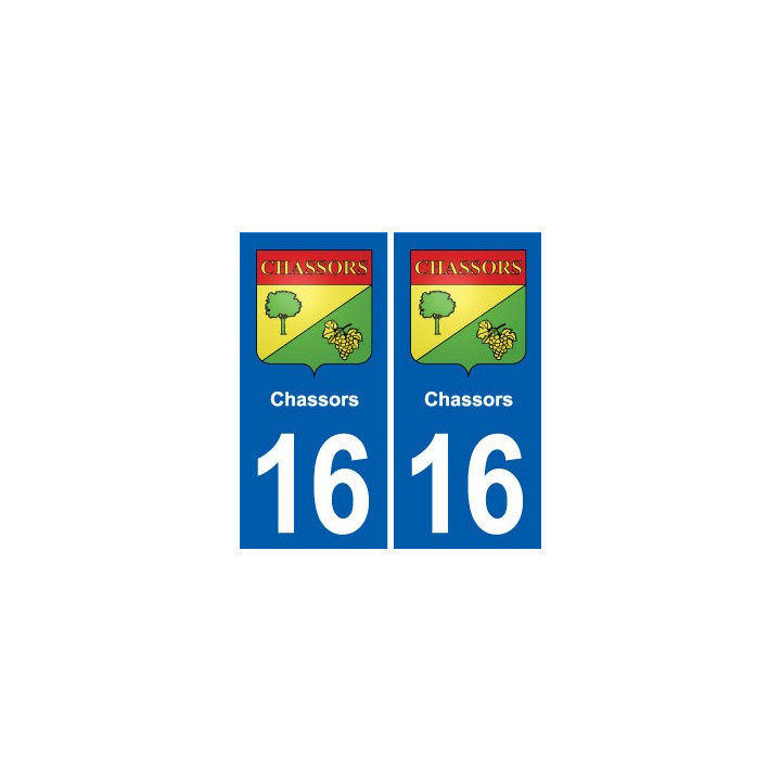 16 Ruffec blason ville autocollant plaque sticker