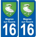 16 Ruffec blason ville autocollant plaque sticker