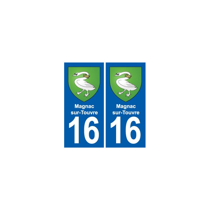 16 Ruffec blason ville autocollant plaque sticker