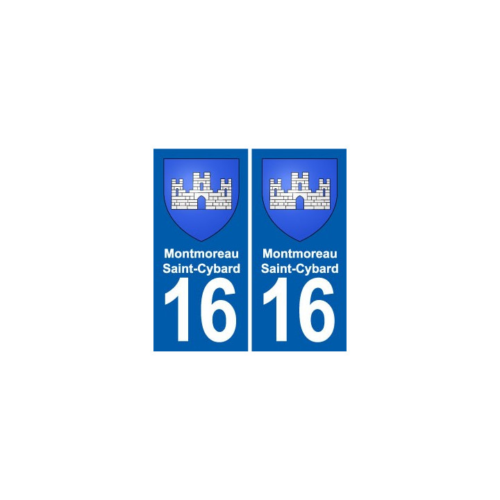 16 Ruffec blason ville autocollant plaque sticker