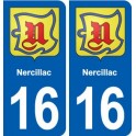 16 Ruffec blason ville autocollant plaque sticker