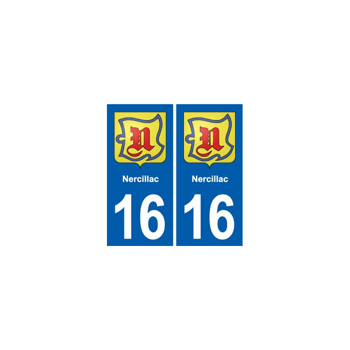 16 Ruffec blason ville autocollant plaque sticker