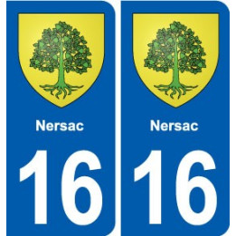 16 Ruffec blason ville autocollant plaque sticker