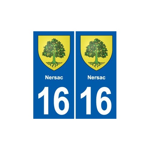 16 Ruffec blason ville autocollant plaque sticker