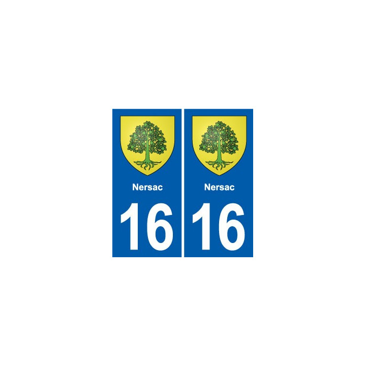 16 Ruffec blason ville autocollant plaque sticker