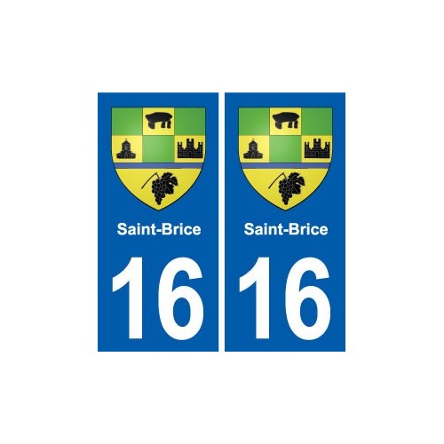 16 Ruffec blason ville autocollant plaque sticker