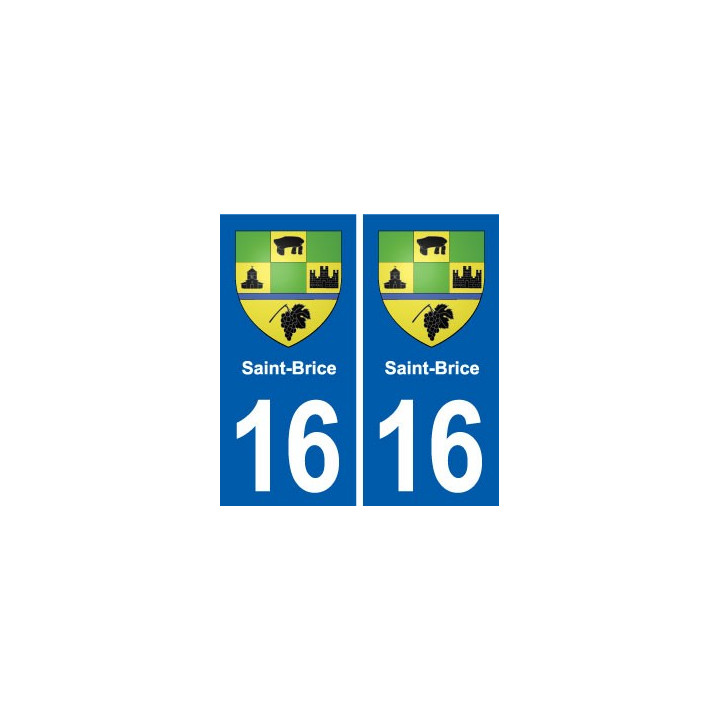 16 Ruffec blason ville autocollant plaque sticker