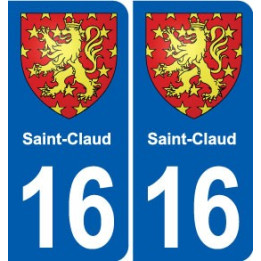 16 Ruffec blason ville autocollant plaque sticker