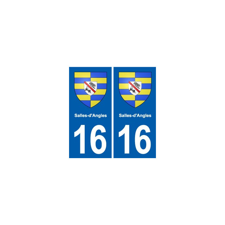 16 Ruffec blason ville autocollant plaque sticker
