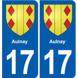17 Chaniers blason ville autocollant plaque sticker