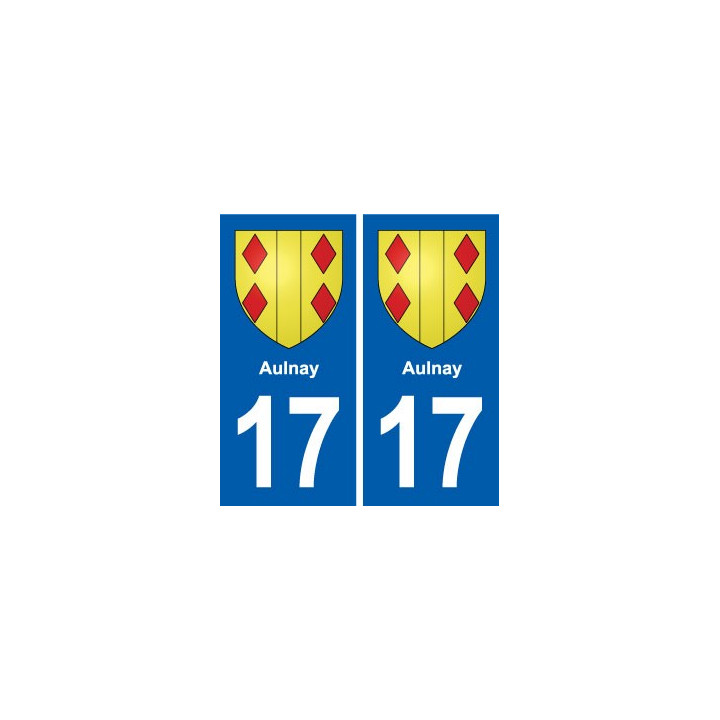 17 Chaniers blason ville autocollant plaque sticker