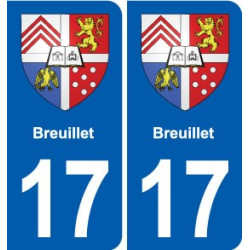 17 Chaniers blason ville autocollant plaque sticker