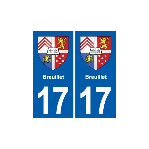 17 Chaniers blason ville autocollant plaque sticker