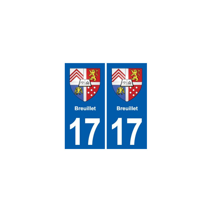 17 Chaniers blason ville autocollant plaque sticker