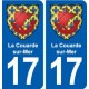 17 Chaniers blason ville autocollant plaque sticker