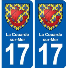 17 Chaniers blason ville autocollant plaque sticker