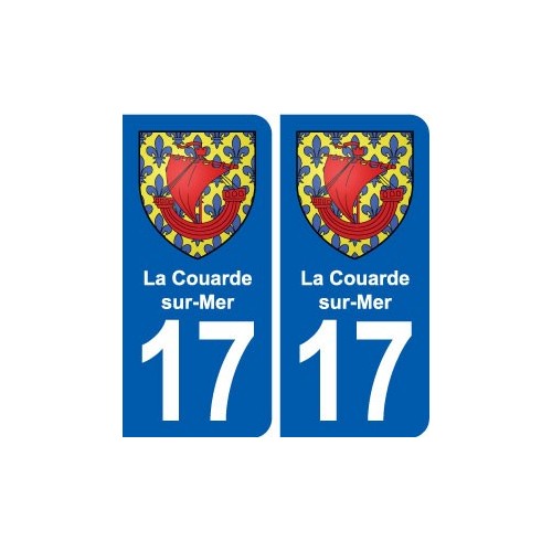 La Couarde-sur-Mer 17 ville Stickers blason autocollant adhésif 