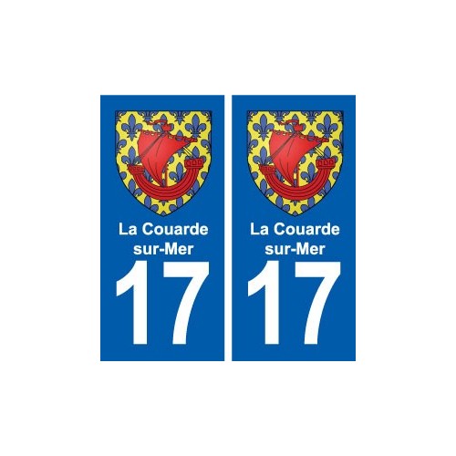 17 Chaniers blason ville autocollant plaque sticker