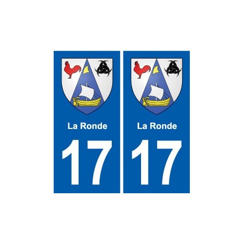 17 Chaniers blason ville autocollant plaque sticker