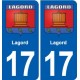 17 Chaniers blason ville autocollant plaque sticker