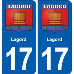 17 Chaniers blason ville autocollant plaque sticker
