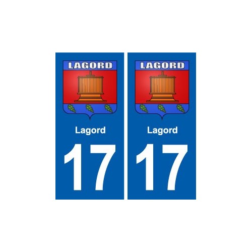 17 Chaniers blason ville autocollant plaque sticker