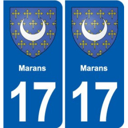17 Chaniers blason ville autocollant plaque sticker