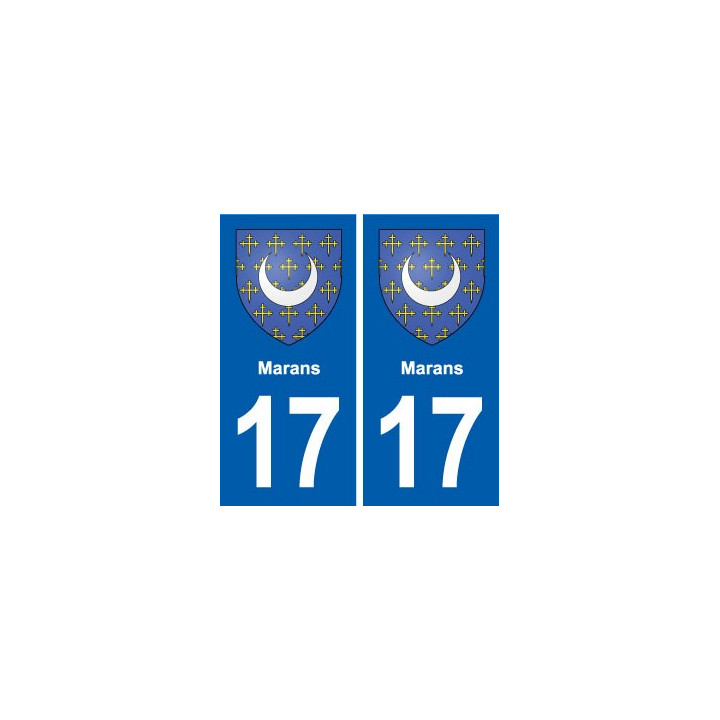 17 Chaniers blason ville autocollant plaque sticker