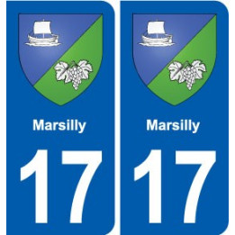 17 Chaniers blason ville autocollant plaque sticker