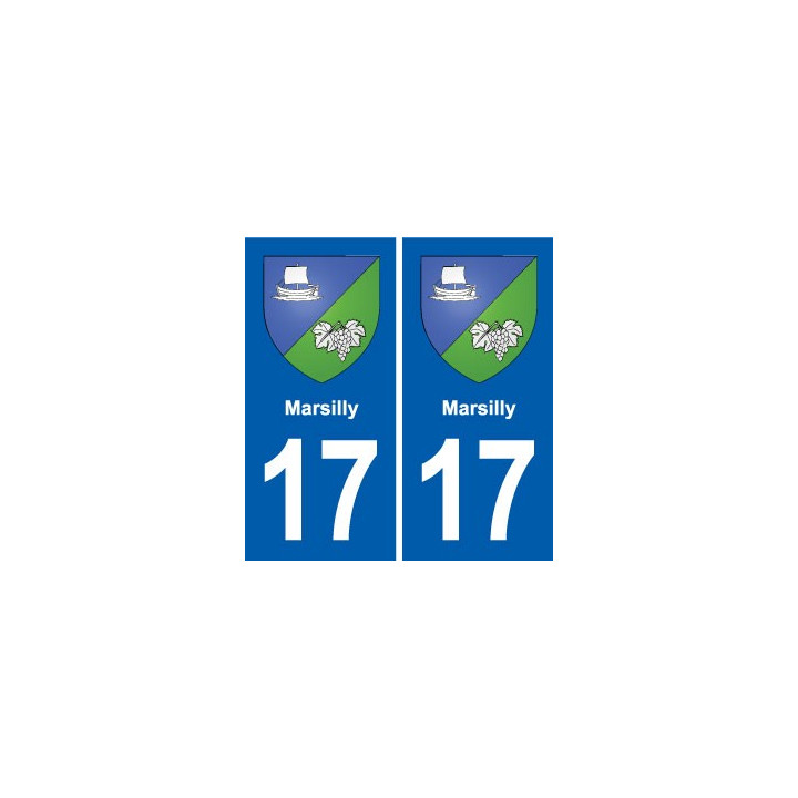 17 Chaniers blason ville autocollant plaque sticker