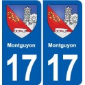 17 Chaniers blason ville autocollant plaque sticker