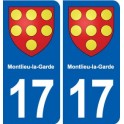 17 Chaniers blason ville autocollant plaque sticker