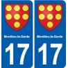 17 Chaniers blason ville autocollant plaque sticker