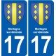 17 Chaniers blason ville autocollant plaque sticker