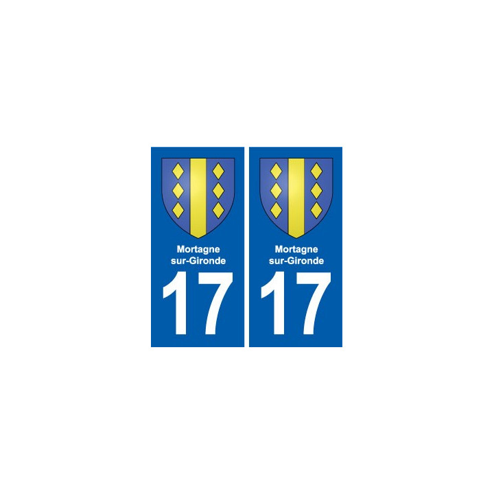 17 Chaniers blason ville autocollant plaque sticker