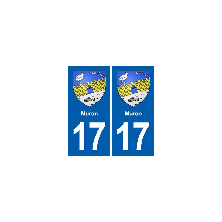 17 Chaniers blason ville autocollant plaque sticker