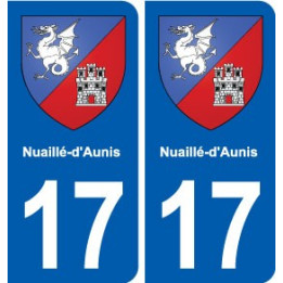 17 Chaniers blason ville autocollant plaque sticker