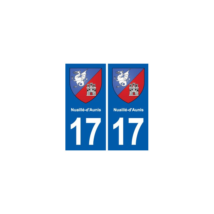 17 Chaniers blason ville autocollant plaque sticker