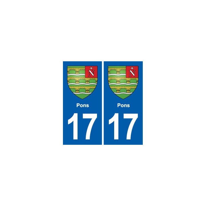 17 Montendre blason ville autocollant plaque sticker