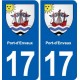 17 Montendre blason ville autocollant plaque sticker