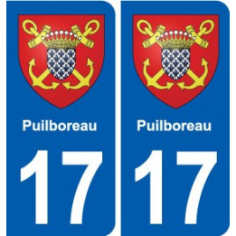 17 Montendre blason ville autocollant plaque sticker