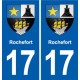 17 Montendre blason ville autocollant plaque sticker