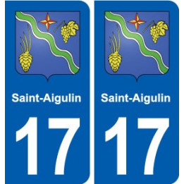 17 Montendre blason ville autocollant plaque sticker